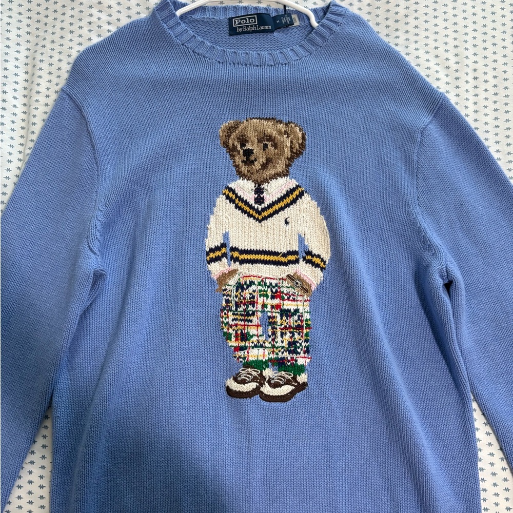 Polo by Ralph Lauren Blue Bear Sweater for Men